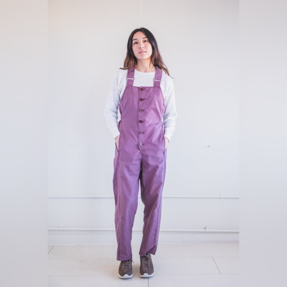 Caron Callahan Bria Jumpsuit Mulberry Canvas OG $395 Size M